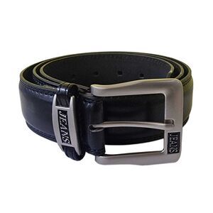 Duke Mens D555 Kenny Bonded Leather Waist Belt / Black